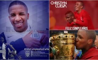 Farfán: el fútbol lo saludó en redes sociales por sus 31 años