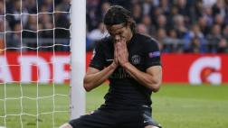 Cavani falló solo frente al arco el empate ante Real Madrid