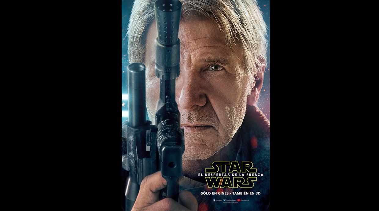 Harrison Ford como Han Solo en nuevo póster de 