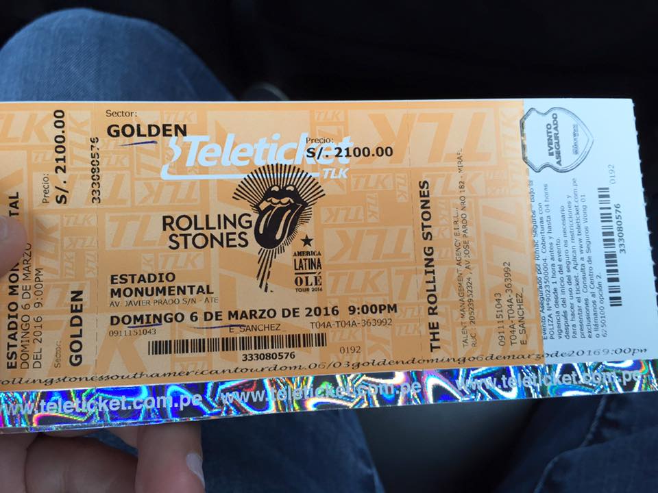 Fanáticos de los Rolling Stones compraron sus entradas para el concierto en Lima.