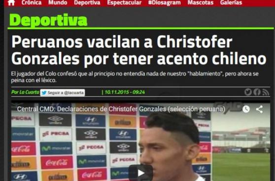 Christofer Gonzales: esto dicen de él en Chile sobre su dejo