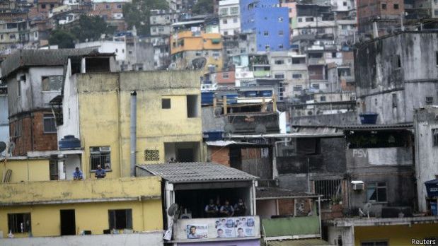 Rocinha: la gigantesca favela es un punto clave para el narcotráfico en Río.