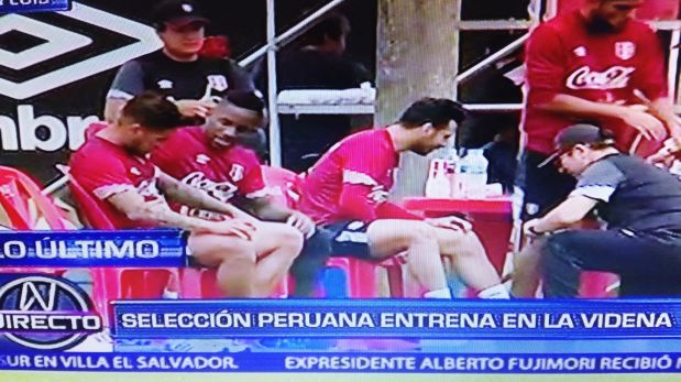 La selección peruana entrena hoy sin André Carrillo. (Foto: Canal N)
