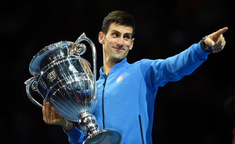 Djokovic recibió el trofeo ATP como número uno del 2015 