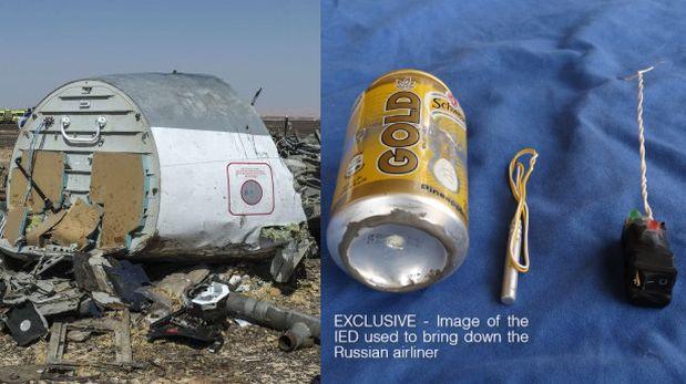 Con esta bomba el Estado Islámico derribó el avión ruso