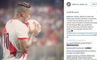 Jefferson Farfán no pierde la fe: "Lucharemos hasta el final"