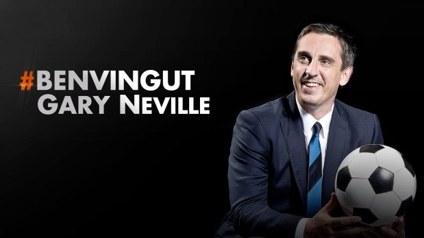 Ex jugador Gary Neville es el nuevo entrenador del Valencia