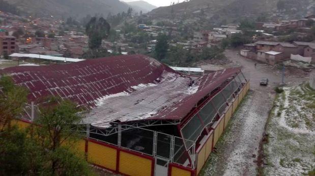 Cusco: lluvia y granizada causan varios daños en Paruro