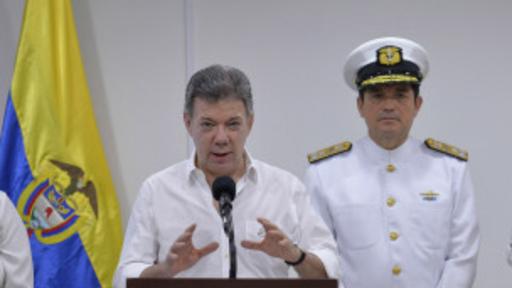 El presidente Juan Manuel Santos dio la noticia sobre el hallazgo del galeón San José.