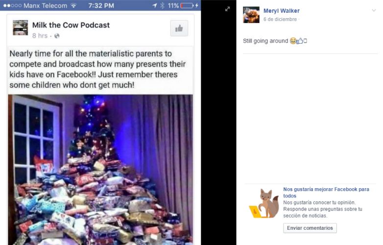 [Foto] Fue criticada en Facebook por comprar 300 regalos de Navidad