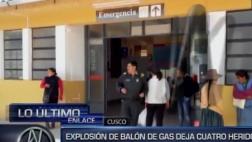 Explosión por fuga de gas dejó cuatro heridos en Cusco