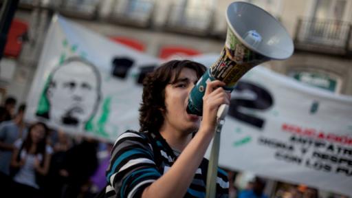 Los indignados salieron a la calle para clamar por un cambio político y social.