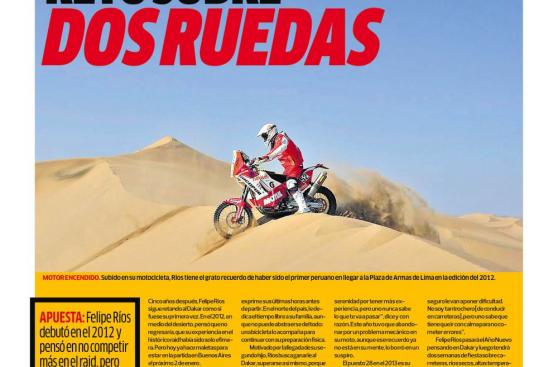 Dakar 2016: Felipe Ríos y el reto sobre dos ruedas