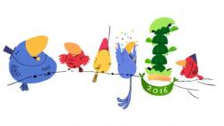 Google presentó doodle "sorpresa" por el Año Nuevo 2016