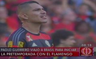 Paolo Guerrero viajó a Brasil y dijo no conocer ofertas por él