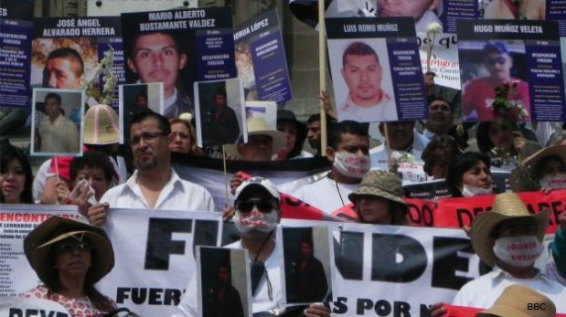 Más de 25.000 personas han desaparecido en el país. (Foto: BBC)