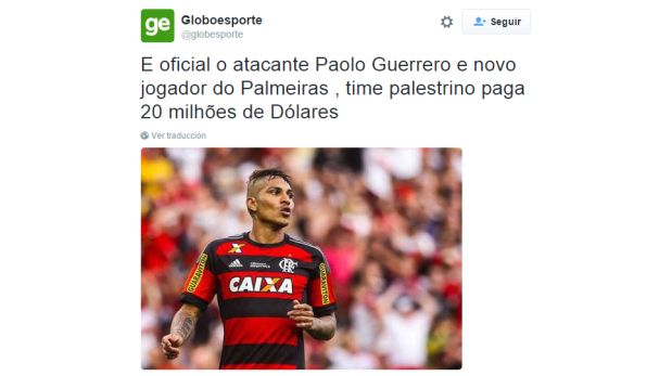 Paolo Guerrero: ¿Es cierto que atacante fichó por el Palmeiras?