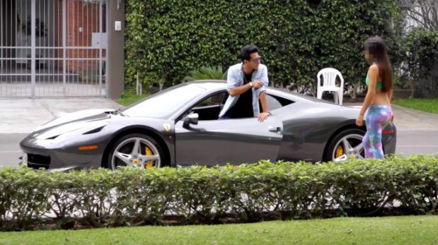 Piba lo ignora al peruano pero al ver su Ferrari esto pasó