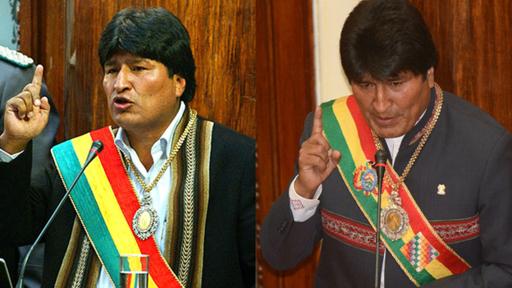 Evo Morales fue posesionado presidente en 2006 por primera vez, repítió en 2009 y 2015. Su mandato es hasta enero de 2020. (Fotos: 2006 y 2015)