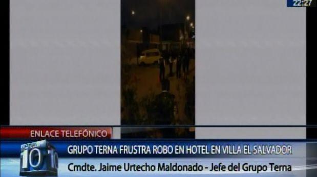 Villa El Salvador: grupo Terna frustó asalto en hotel