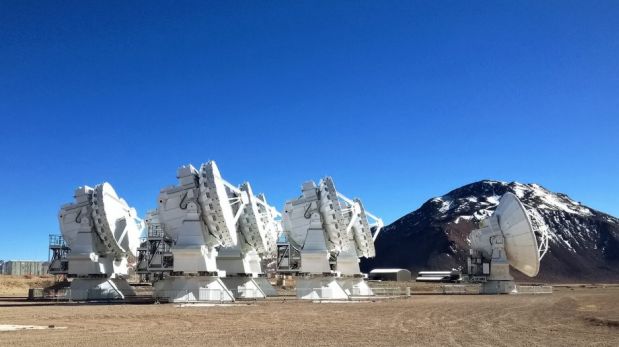 Telescopio ALMA, en Chile. (Foto: EFE)