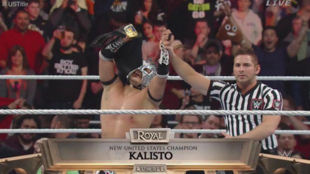 Kalisto venció a Alberto del Río en Royal Rumble 2016 