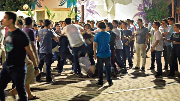 Asia: borracheras y peleas se registran ante ausencia policial
