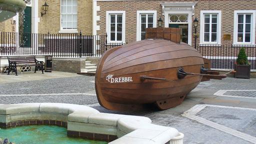 Esta reconstrucción del submarino con remos fue probada -con éxito- en el Támesis. (Foto cortesía de www.geograph.org.uk)