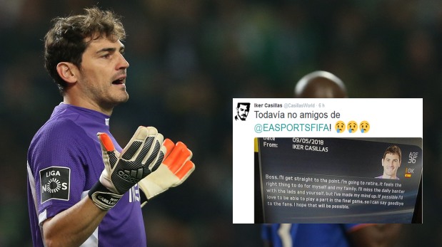 FIFA 16 'retira' a Iker Casillas y así respondió el portero