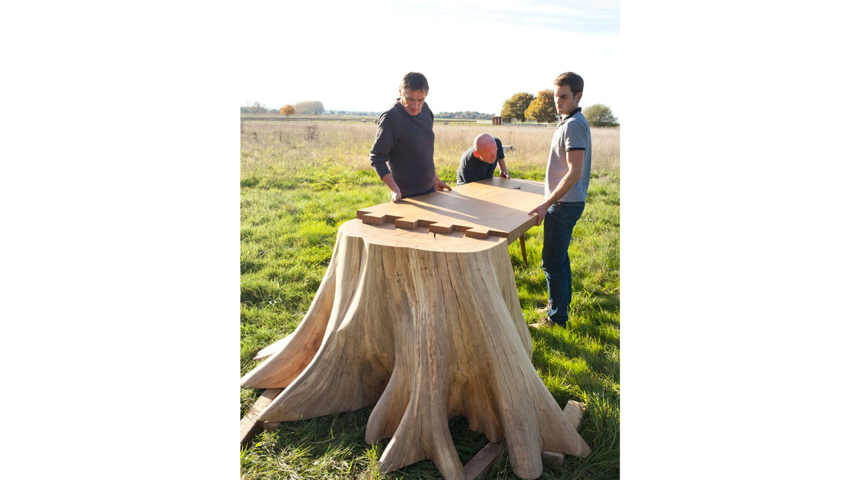 [Foto] Cómo un tronco puede convertirse en una increíble mesa
