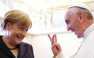 Merkel no recuerda haberse enfadado por frase del Papa