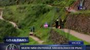 Cusco: roca se desprendió y provocó muerte de una niña en Písac
