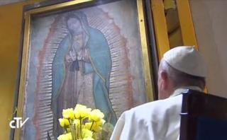 El encuentro del papa Francisco con la Virgen de Guadalupe