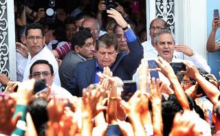 Alan García dice que no piensa en declinar su candidatura