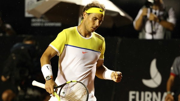 Rafael Nadal made his debut with a victory at the Rio Open.
