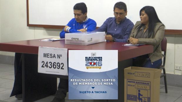 ONPE: Mira aquí si eres miembro de mesa para estas elecciones