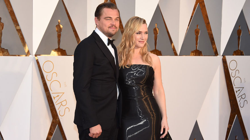 Leonardo DiCaprio y Kate Winslet en los Oscar. (Foto: Reuters)