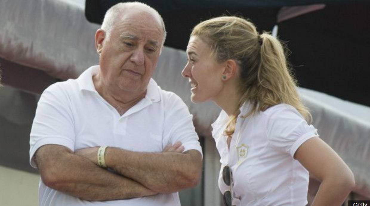 El dueño de Zara y su hija, Marta Ortega.(Foto: BBC Mundo)
