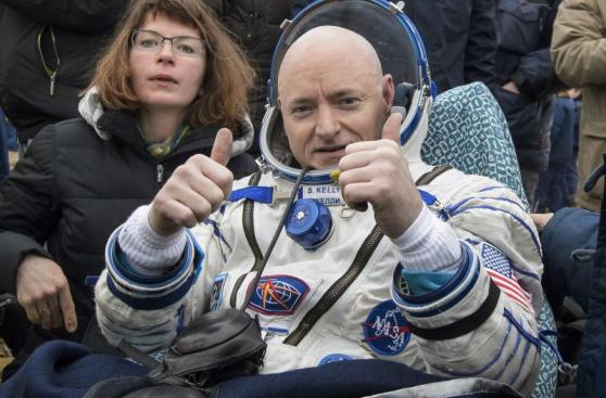 El astronauta que pasó 1 año en el espacio creció 5 centímetros