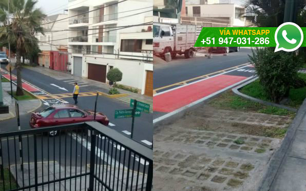 Calle Castrat (Foto: WhatsApp El Comercio)