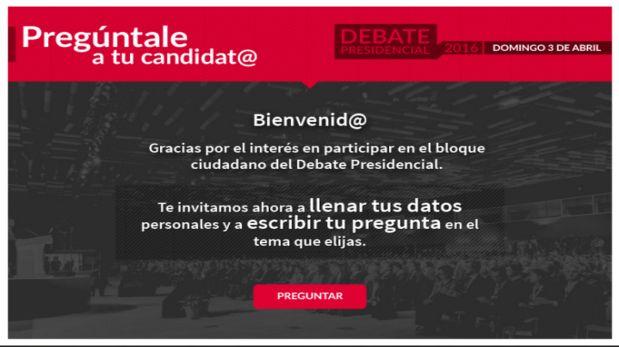 ¿Quieres hacer preguntas en el debate presidencial? Conoce cómo