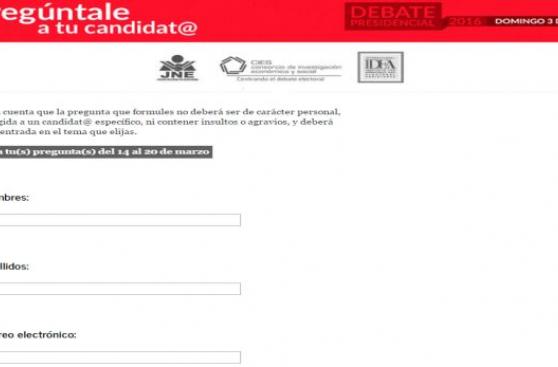 ¿Quieres hacer preguntas en el debate presidencial? Conoce cómo