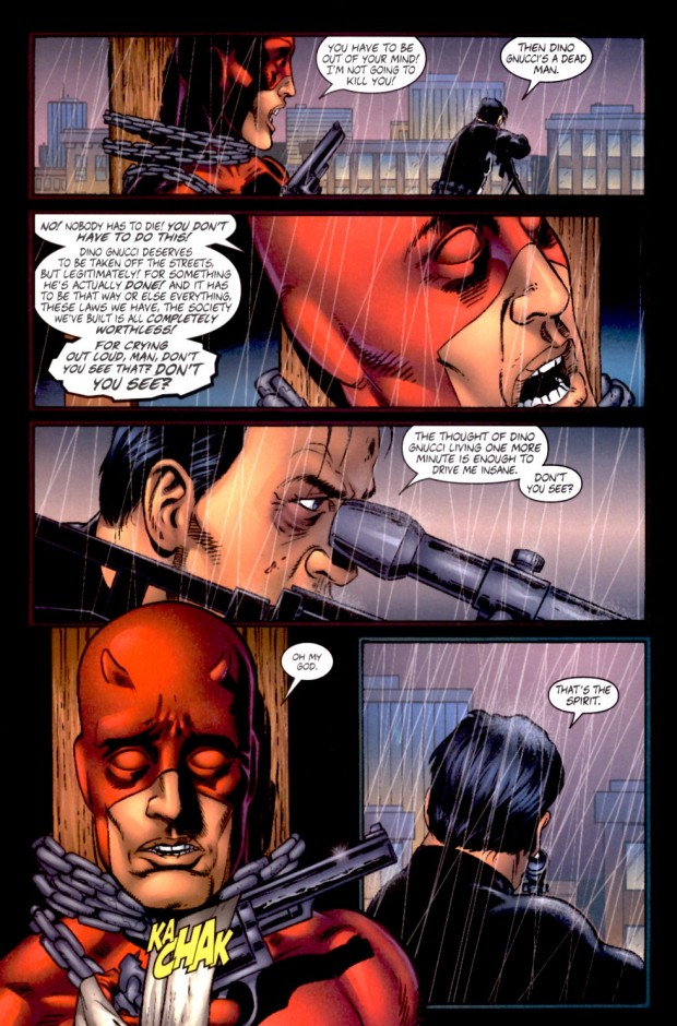 Punisher puso a Daredevil en un dilema en el año 2000. (Imagen: Marvel)