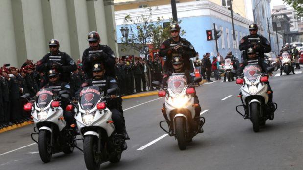 PNP recibió 500 motocicletas para Lima y el interior del país