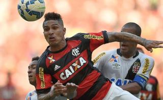 Con Guerrero Flamengo empató 1-1 ante Vasco da Gama