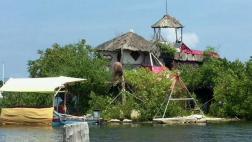 Una isla de México hecha con botellas de plástico reciclado