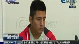 Tres años y 4 meses de prisión a barrista que reventó bombarda