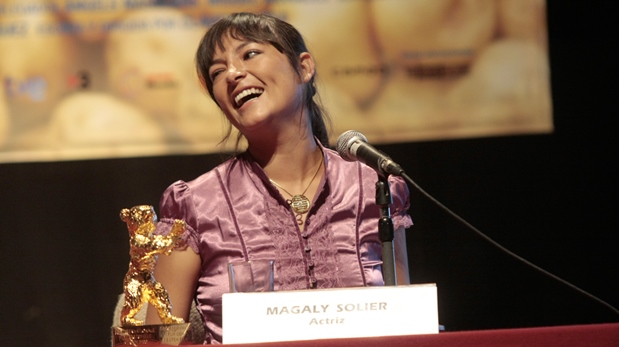 Magaly Solier, en la Berlinale del 2009. (Foto: El Comercio)