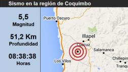 Chile: Sismo de 5,5 grados sacudió Coquimbo y Valparaíso