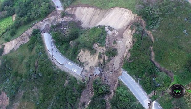 Voceros de Provías Cajamarca estimaron que la vía permanecerá cerrada por lo menos durante dos meses. (Jav Producciones)
